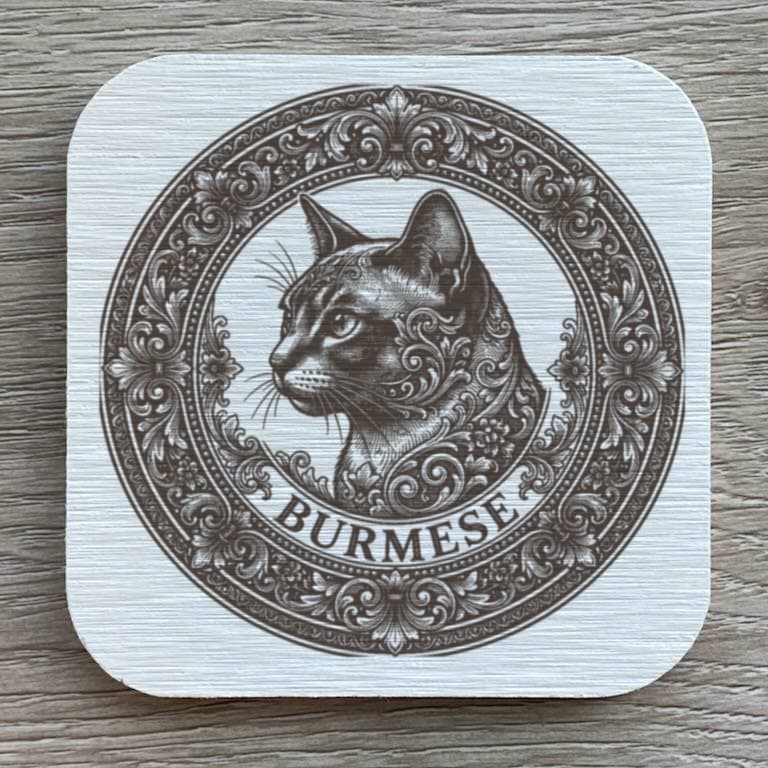Burmese Renaissance Portrait Coaster Set