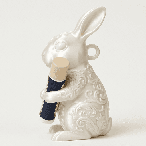 Mini Rex Renaissance Portrait Lip Balm Case (Pearl White) 2