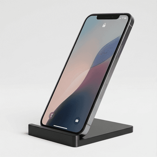 パグのルネサンス肖像画スマホスタンド(シルクブラック)