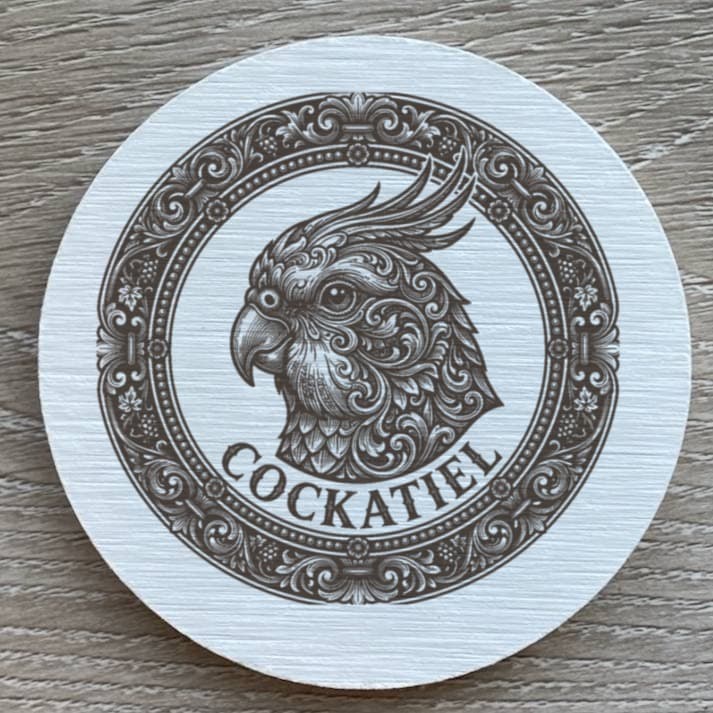 オカメインコのルネサンス肖像画コースターセット 2