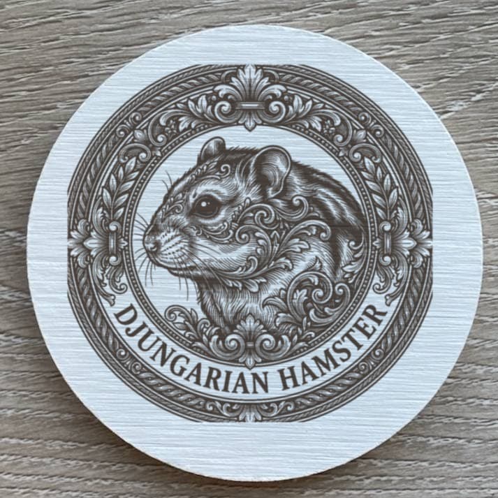 Djungarian hamster Renaissance Portrait Coaster Set 2