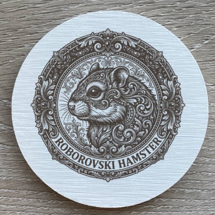 ロボロフスキーハムスターのルネサンス肖像画コースターセット 2
