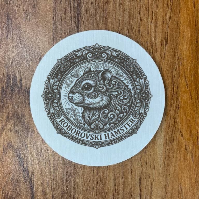 ロボロフスキーハムスターのルネサンス肖像画コースターセット 3