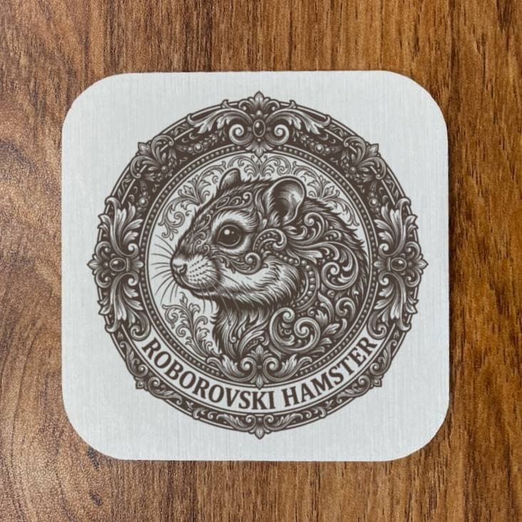 ロボロフスキーハムスターのルネサンス肖像画コースターセット 4