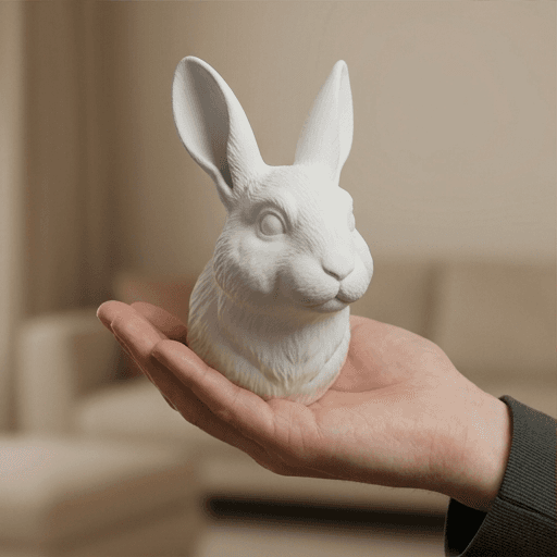 チンチラうさぎのルネサンス肖像画壁掛けレリーフ 4