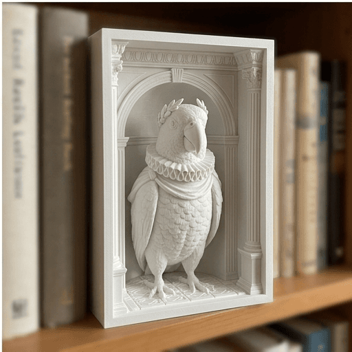 アカハラインコのルネサンス肖像画ブックヌーク 4