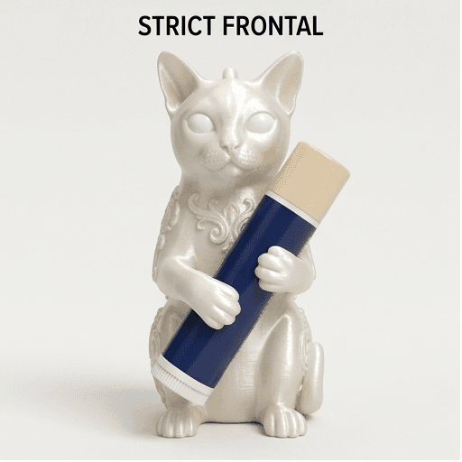 バーミーズのルネサンス肖像画リップケース(シルクホワイト)