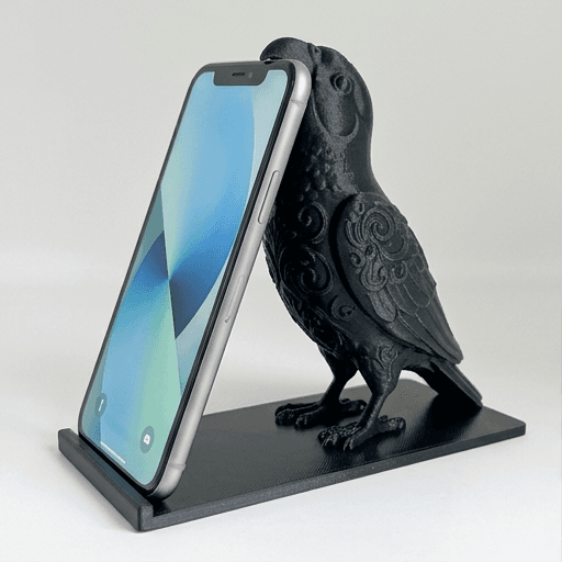 セイキチョウのルネサンス肖像画スマホスタンド(シルクブラック)