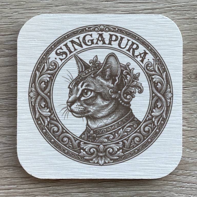 シンガプーラのルネサンス肖像画コースターセット