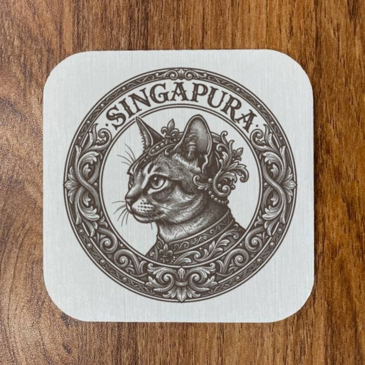 シンガプーラのルネサンス肖像画コースターセット 4