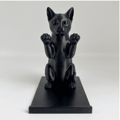 シャム猫のルネサンス肖像画スマホスタンド(シルクブラック) 3