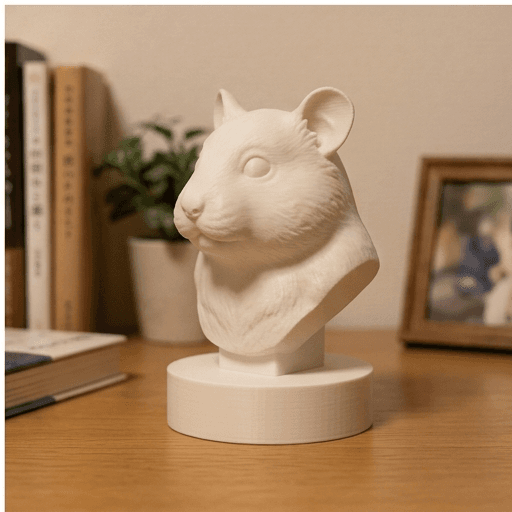 テディベアハムスターのルネサンス肖像画胸像