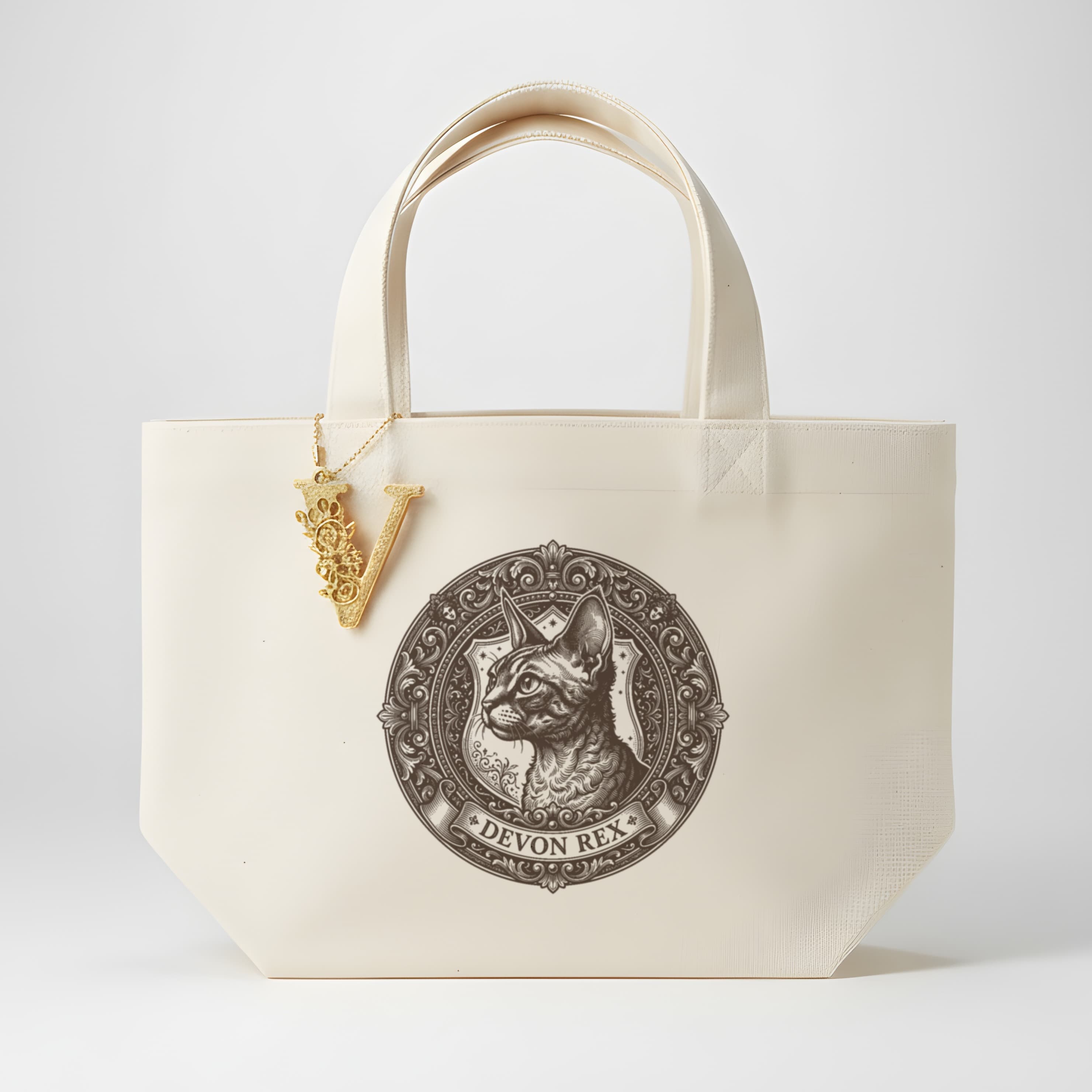 Devon Rex Renaissance Portrait Mini Tote Bag