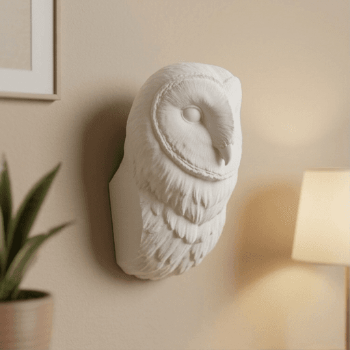 メンフクロウのルネサンス肖像画壁掛けレリーフ 3
