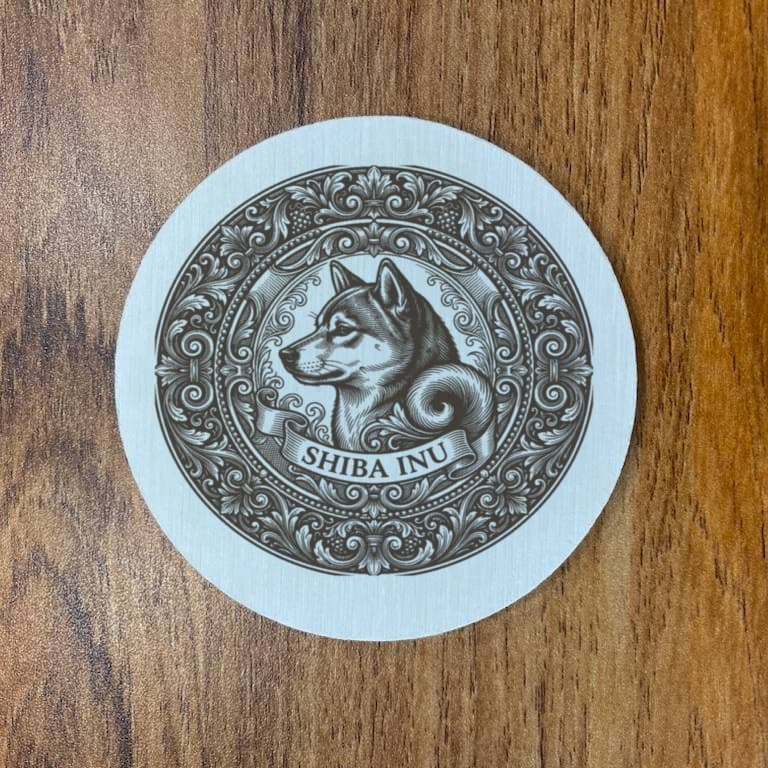 柴犬のルネサンス肖像画コースターセット 3