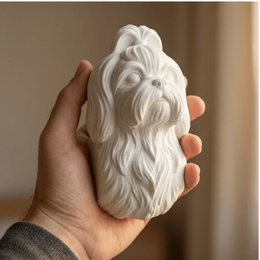 シーズーのルネサンス肖像画壁掛けレリーフ 4