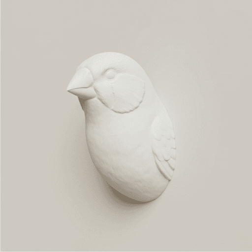キンカチョウのルネサンス肖像画壁掛けレリーフ 2