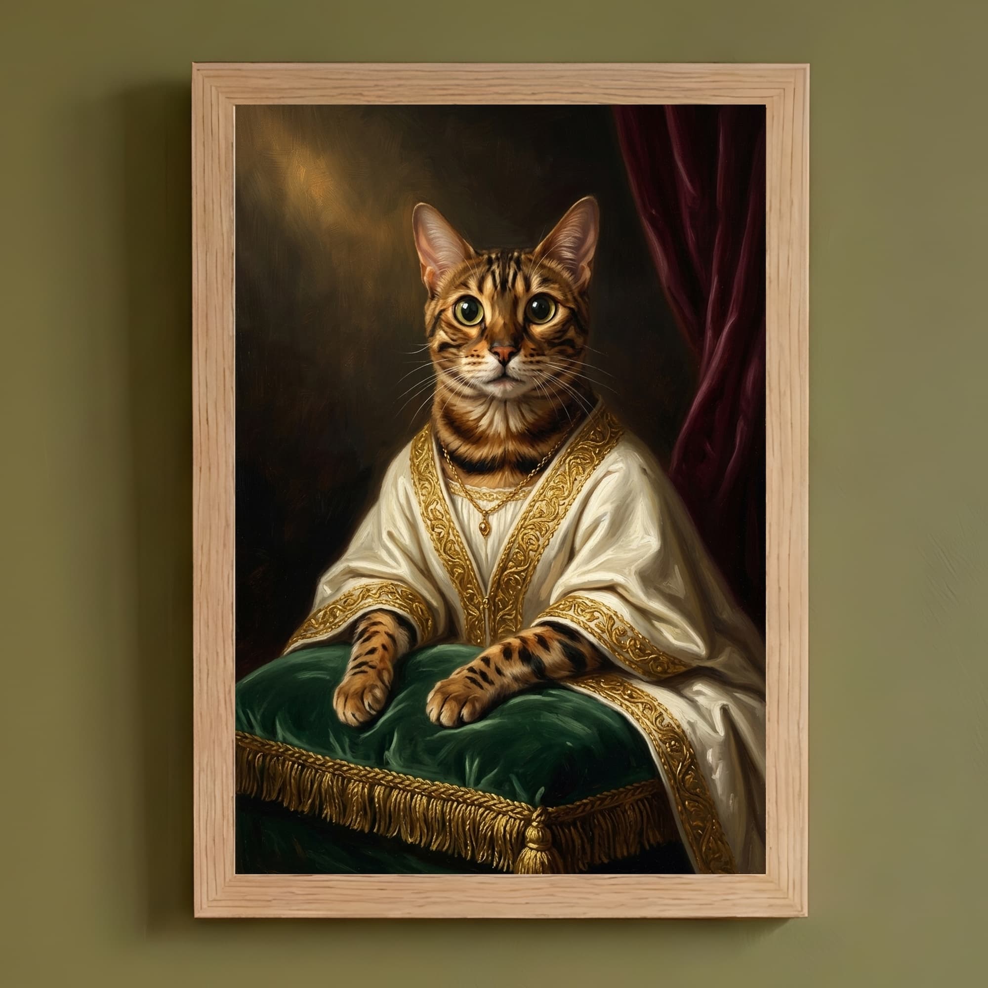 ベンガルのルネサンス肖像画額装プリント(A3サイズ)