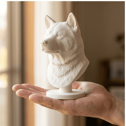 秋田犬のルネサンス肖像画胸像 2