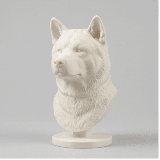 秋田犬のルネサンス肖像画胸像 3
