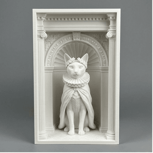 シャム猫のルネサンス肖像画ブックヌーク
