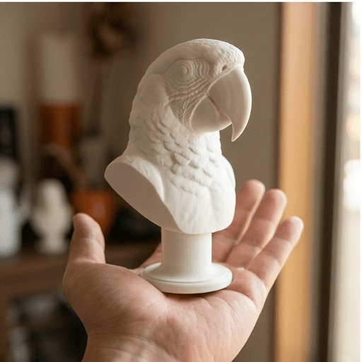 コンゴウインコのルネサンス肖像画胸像 2