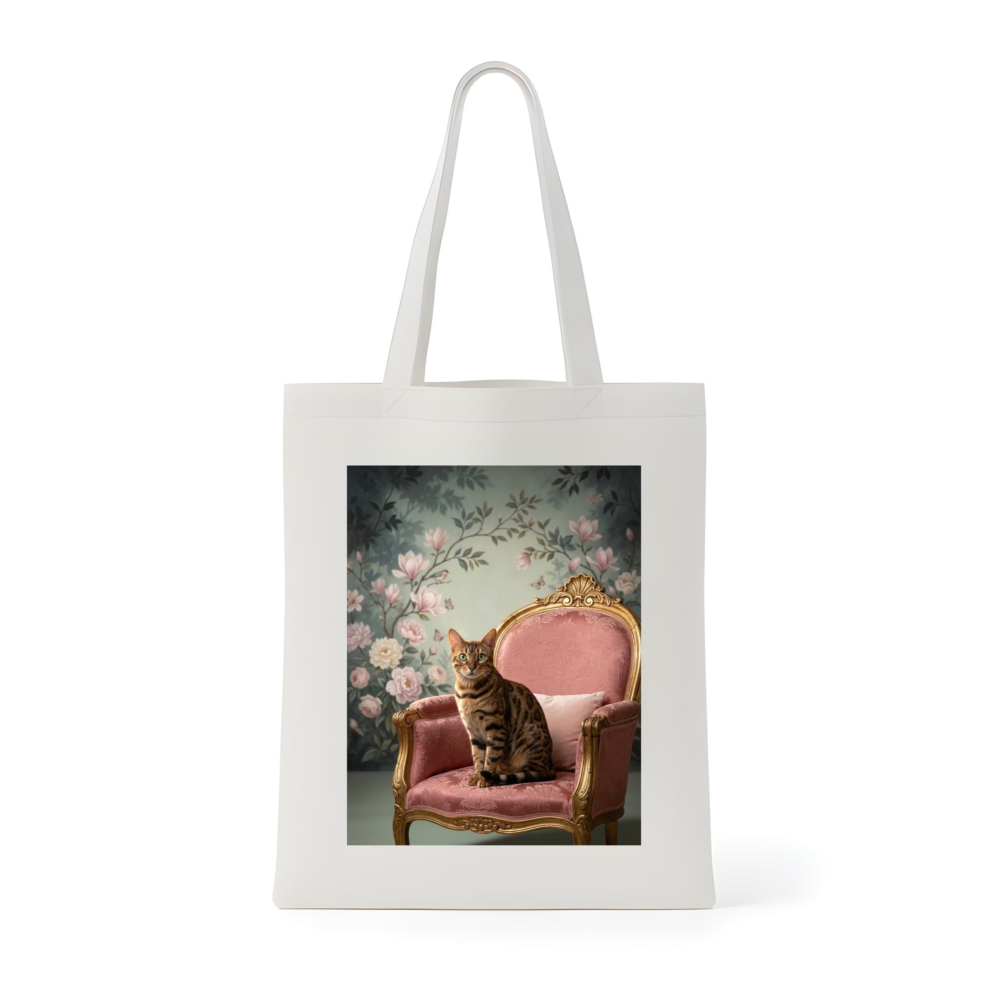 Bengal Shabby Pink Oil-Painting Rococo Tote Bag
