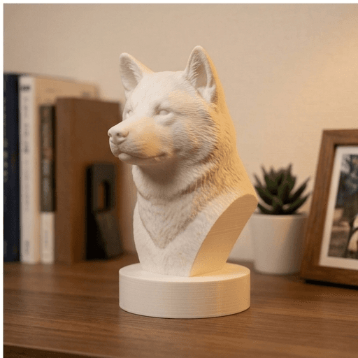 秋田犬のルネサンス肖像画胸像