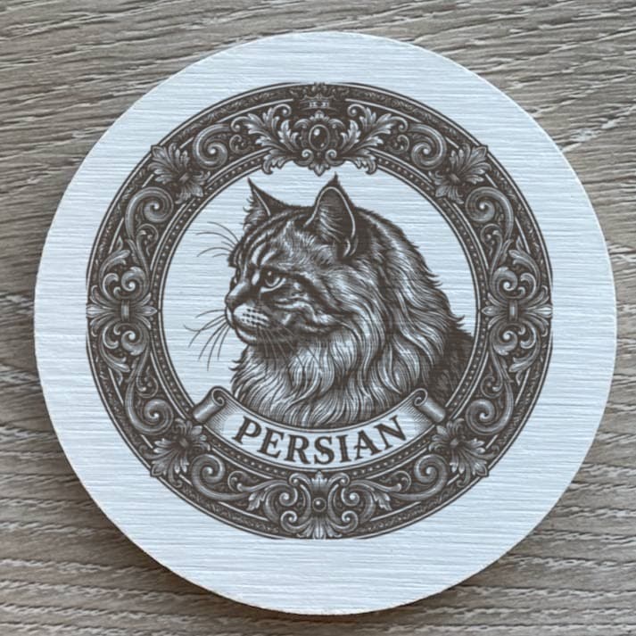 ペルシャ猫のルネサンス肖像画コースターセット 2