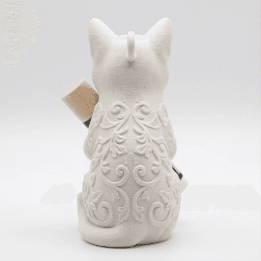 猫のルネサンス肖像画リップケース(シルクホワイト) 3