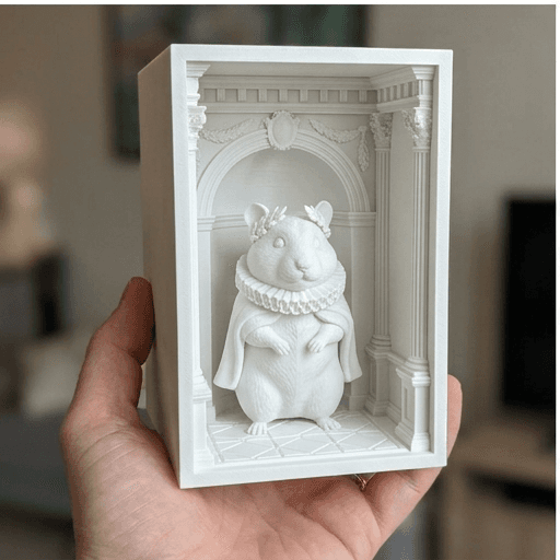 ファンシーハムスターのルネサンス肖像画ブックヌーク 3