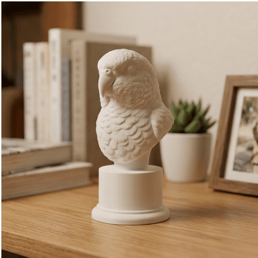 サザナミインコのルネサンス肖像画胸像