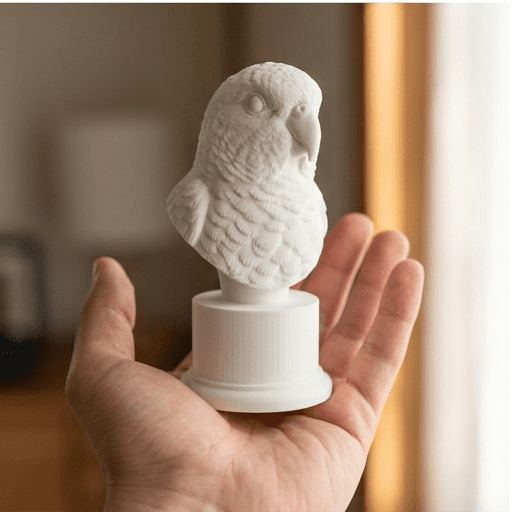サザナミインコのルネサンス肖像画胸像 2