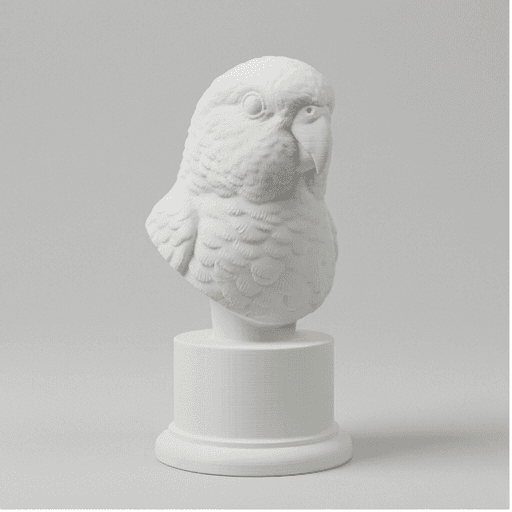 サザナミインコのルネサンス肖像画胸像 3