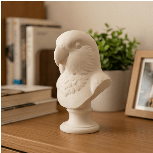 コザクラインコのルネサンス肖像画胸像
