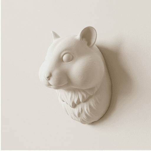 Fancy hamster Renaissance Portrait Wall Relief 2