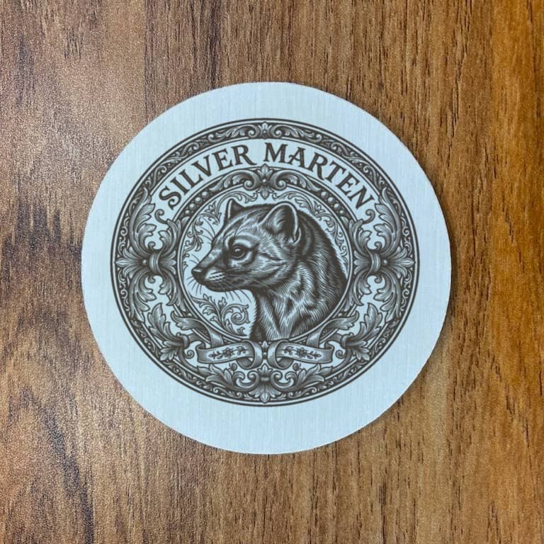Silver Marten Renaissance Portrait Coaster Set 3