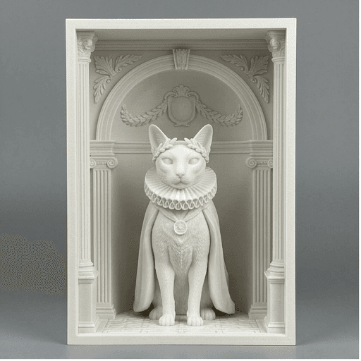 シャム猫のルネサンス肖像画ブックヌーク