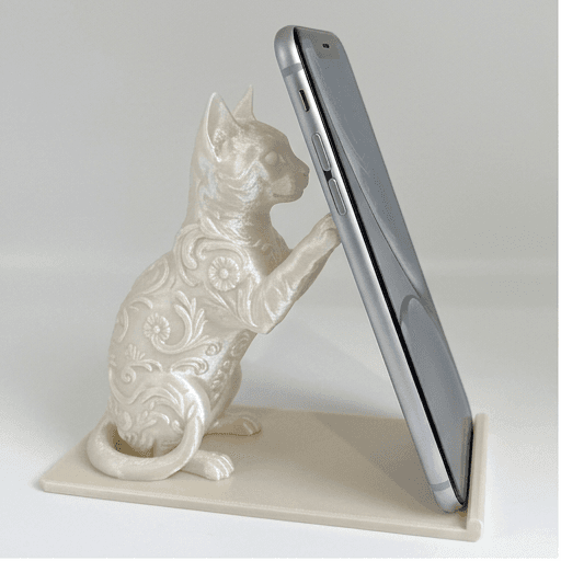 ベンガルのルネサンス肖像画スマホスタンド(シルクホワイト)