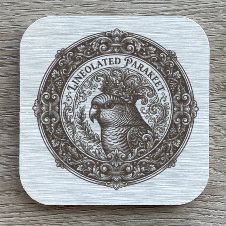 サザナミインコのルネサンス肖像画コースターセット