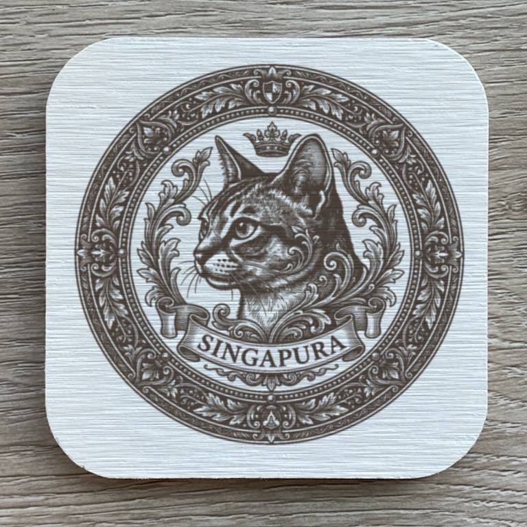 Singapura Renaissance Portrait Coaster Set