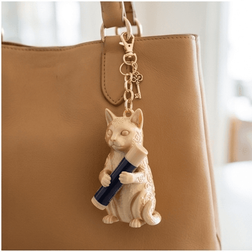 猫のルネサンス肖像画リップケース(シルクゴールド) 4