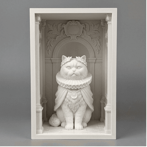 Himalayan Renaissance Portrait Booknook Diorama