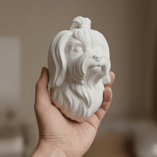 マルチーズのルネサンス肖像画壁掛けレリーフ 4