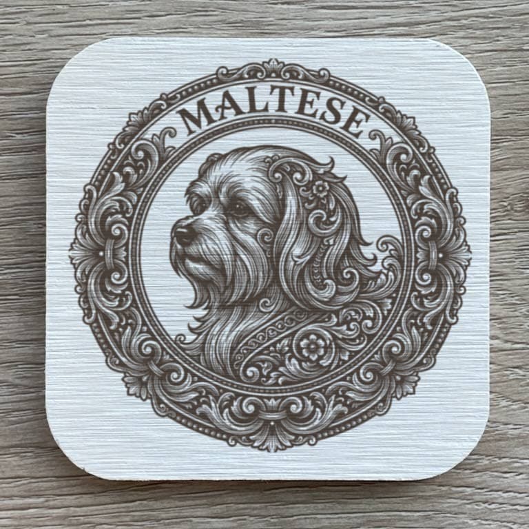 Maltese Renaissance Portrait Coaster Set