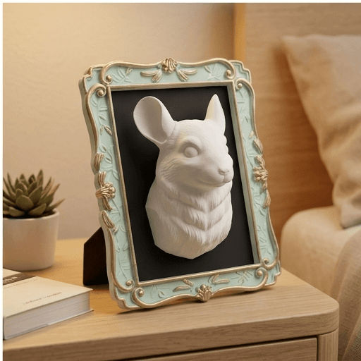 Chinchilla Renaissance Portrait Wall Relief