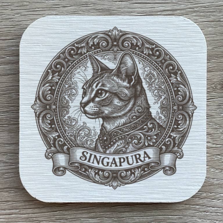 シンガプーラのルネサンス肖像画コースターセット
