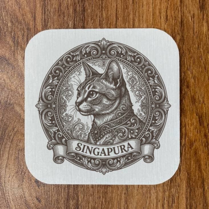 シンガプーラのルネサンス肖像画コースターセット 4