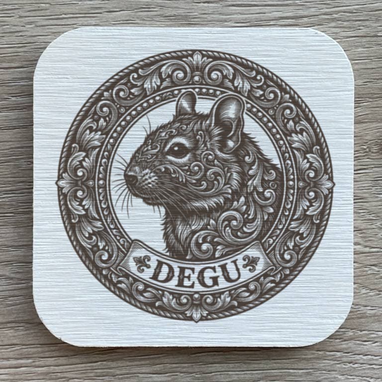 デグーのルネサンス肖像画コースターセット