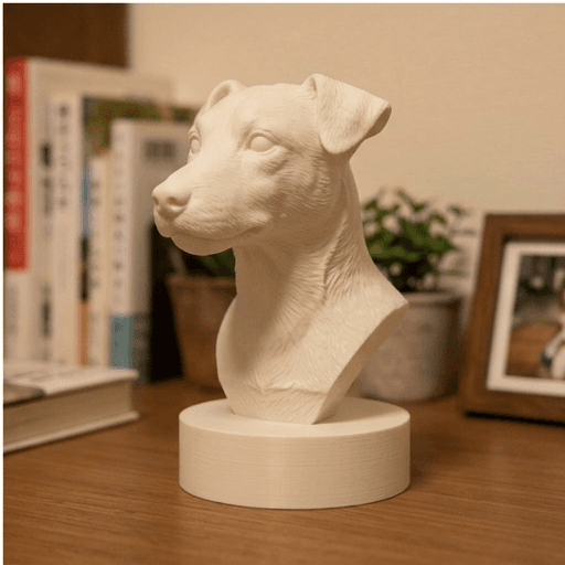ジャックラッセルテリアのルネサンス肖像画胸像